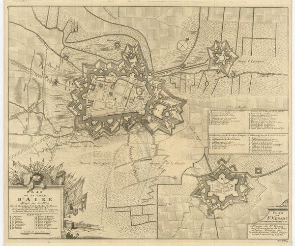 Plan de la Ville d'Aire / Plan de St. Venant