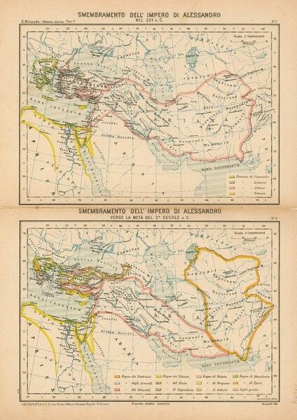 Smembramento dell'Impero di Alessandro nel 301 a.C. - Smembramento dell'Impero …