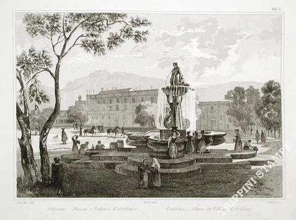 Palermo Piazza e Palazzo d'Orleans