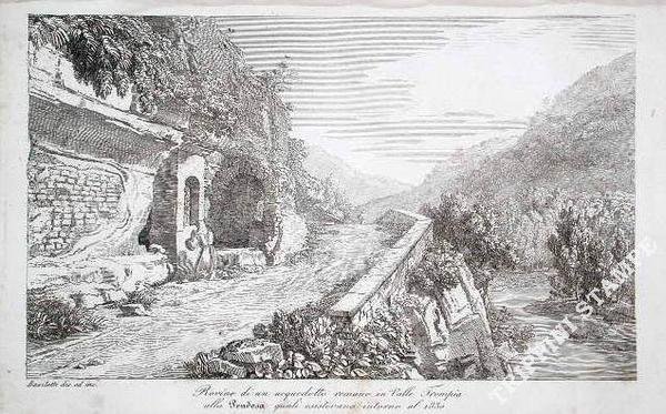 Rovine di un acquedotto romano in Valle Trompia / alla …