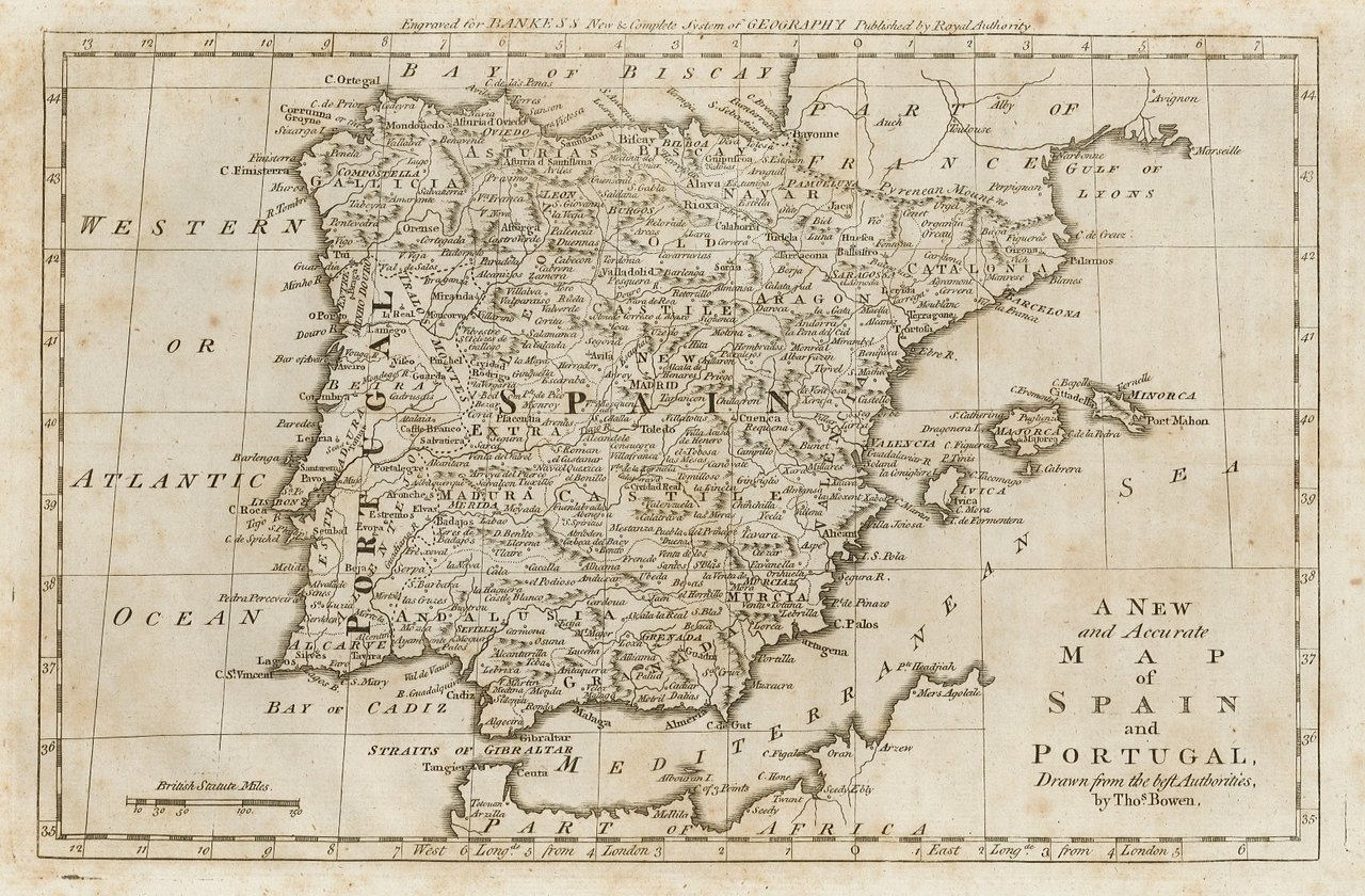 A new and accurate map of Spain and Portugal . …