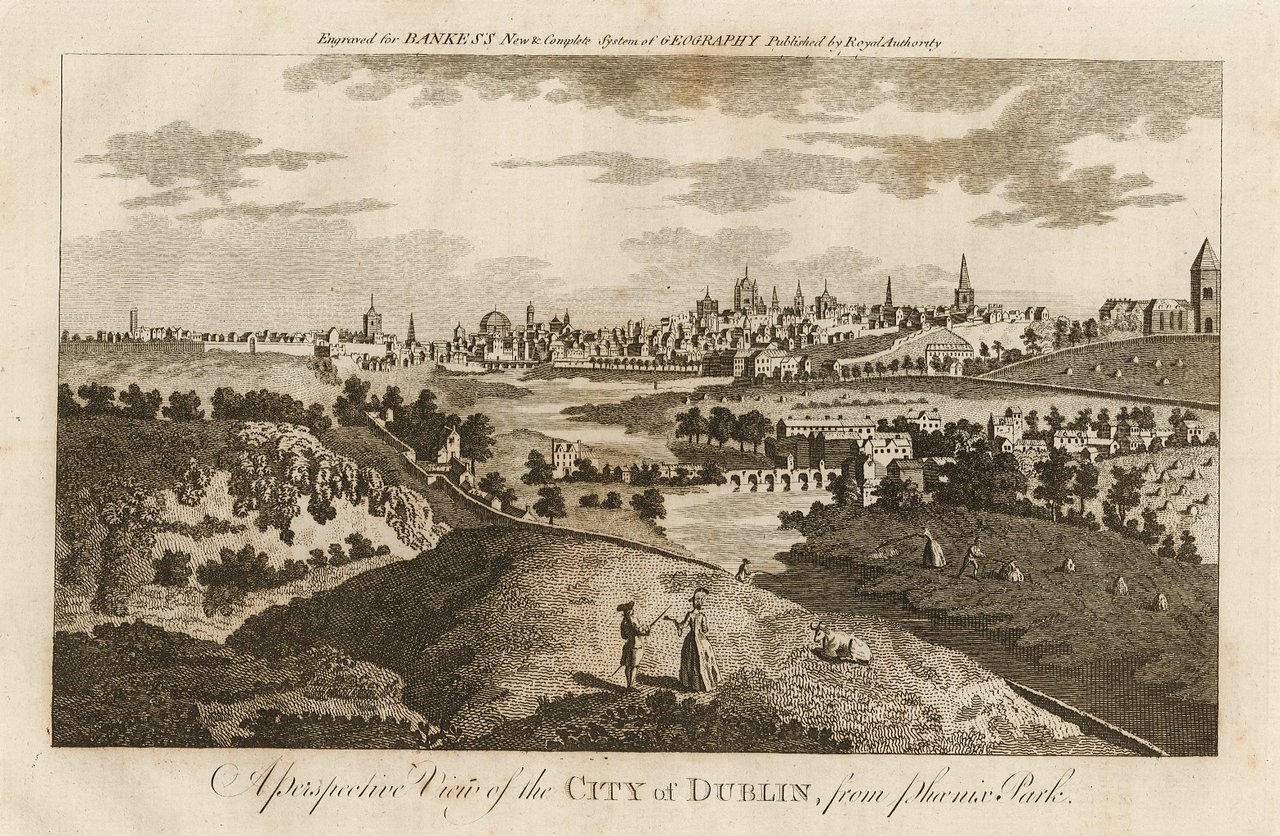 A perspective view of the City of Dublin, from Phoenix …