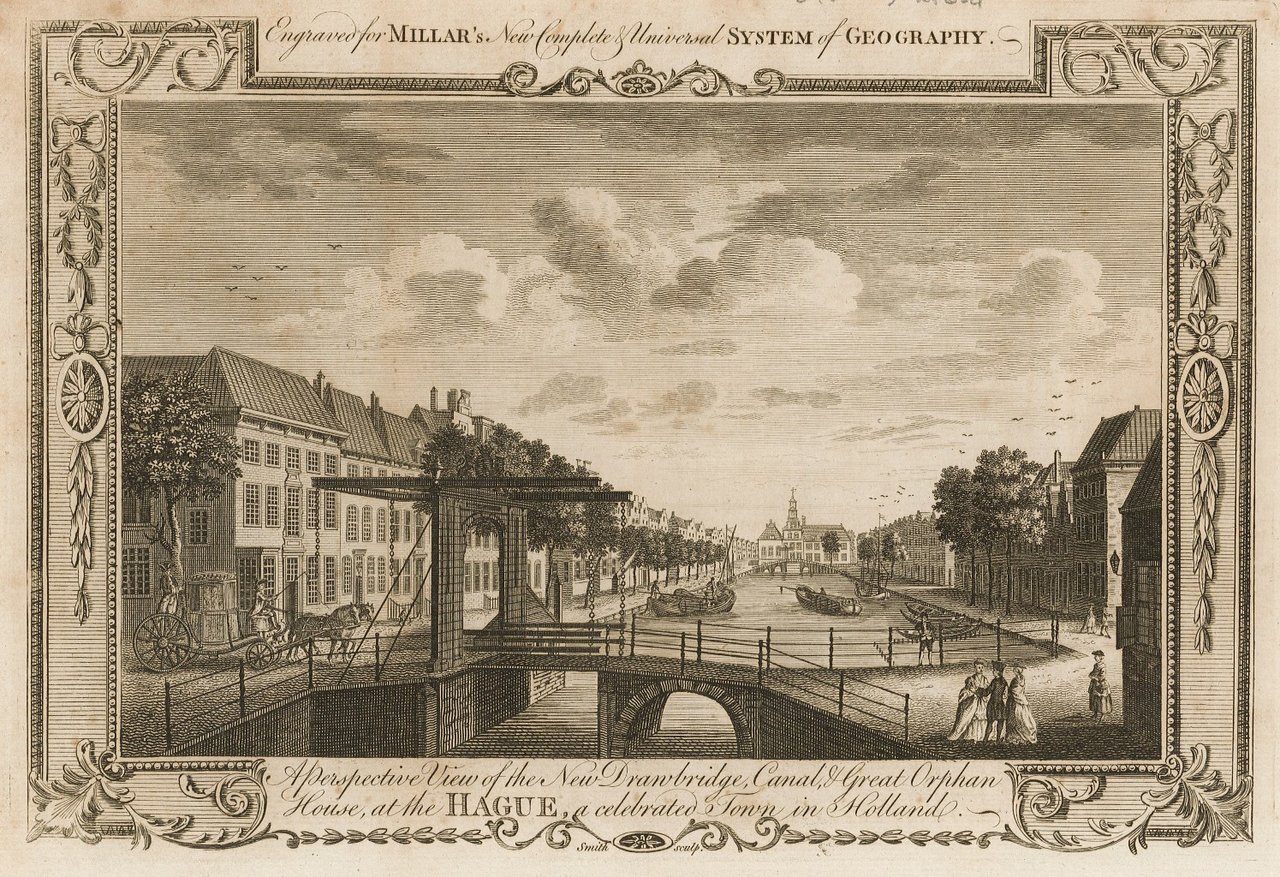 A perspective view of the New Drawbridge, Canal & Great …