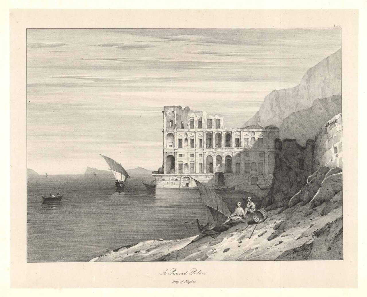 A Ruined Palace Bay of Naples