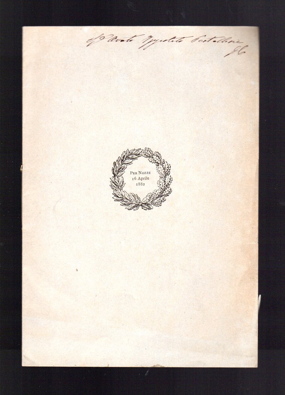 A Sofia Crocini in ricordo delle sue nozze con Pier …