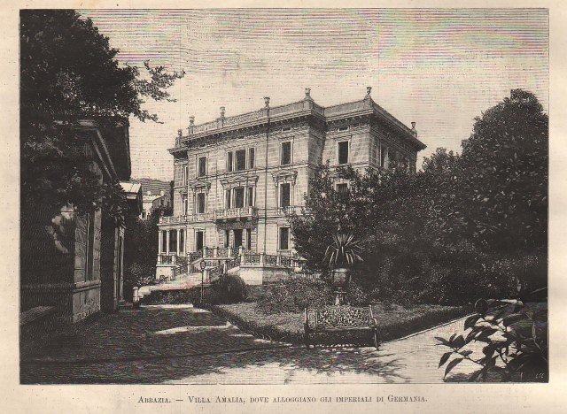 Abbazia - Villa Amalia, dove alloggiano gli imperiali di Germania