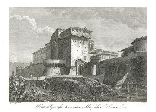 Abbazia di Grottaferrata ove esistono i celebri fresci del Domenichino
