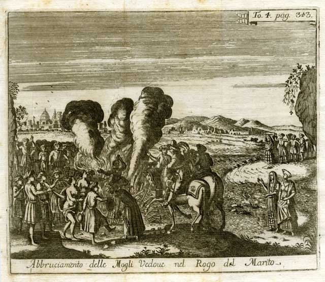 Abbrucciamento delle Mogli Vedove nel Rogo del Marito | Immagine principale
