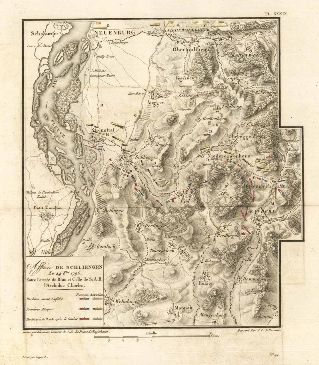 Affaire de Schliegen le 24 8bre 1796 Entre l'armée du …