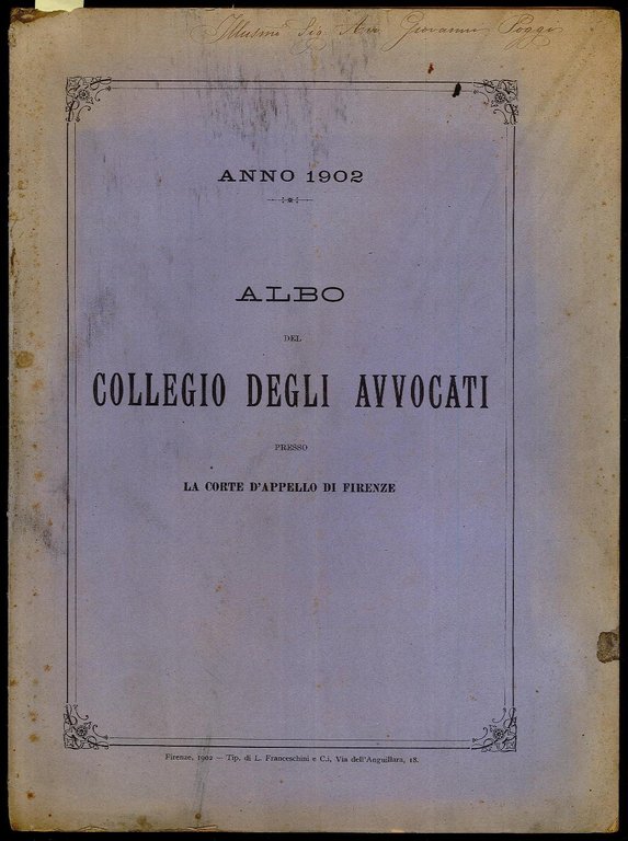 Albo del Collegio degli Avvocati presso la Corte d'Appello di … | Immagine Gallery 1