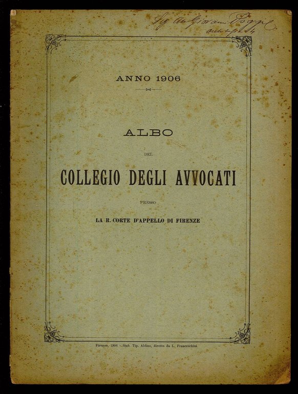 Albo del Collegio degli Avvocati presso la Corte d'Appello di … | Immagine Gallery 1