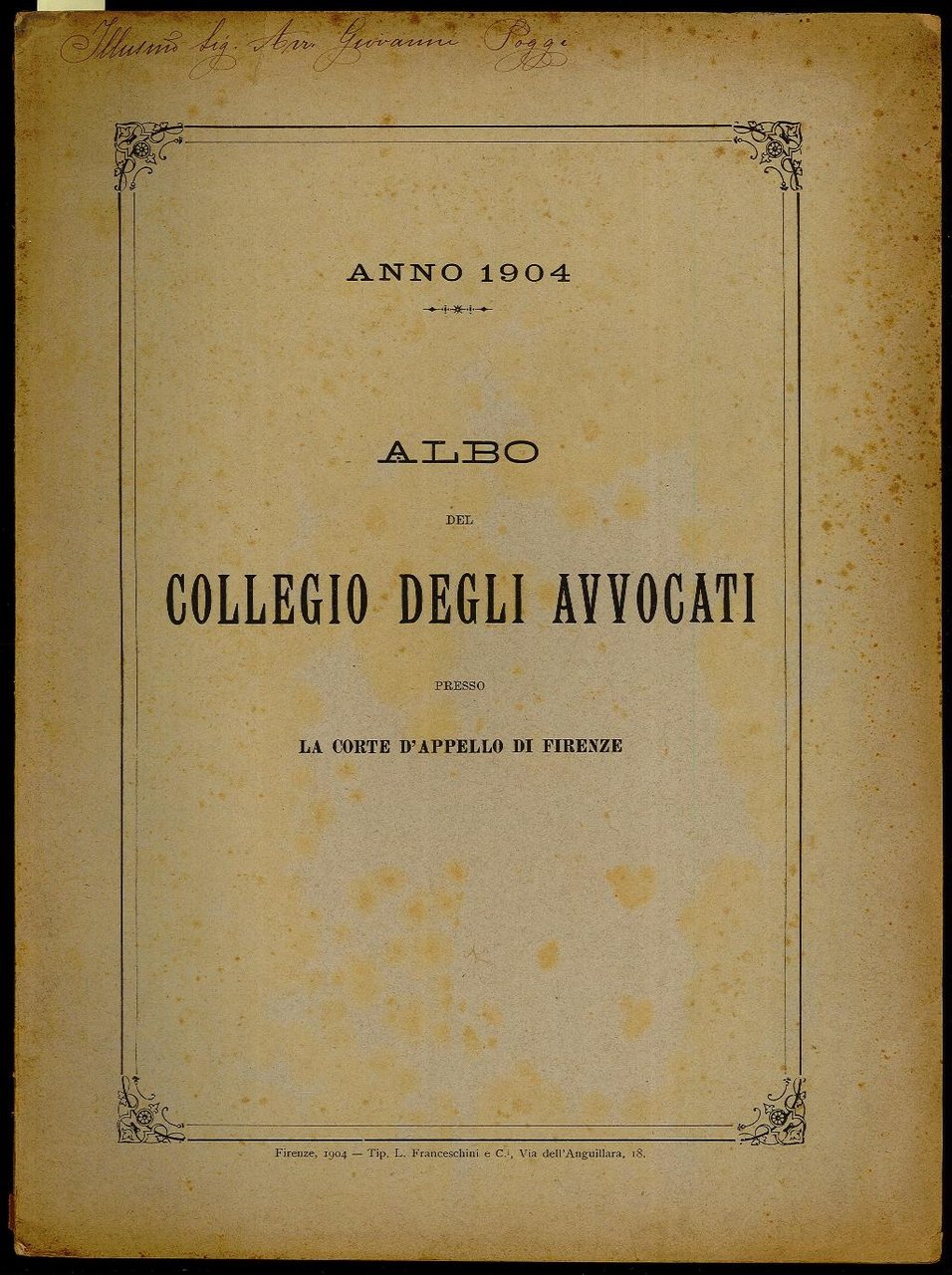 Albo del Collegio degli Avvocati presso la Corte d'Appello di …