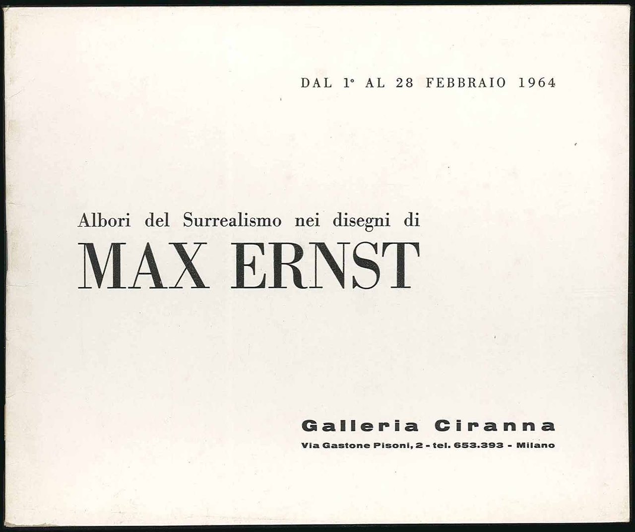 Albori del surrealismo nei disegni di Max Ernst