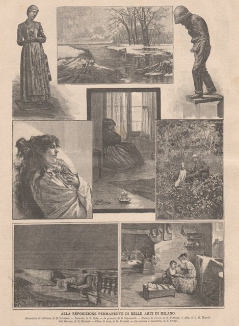 Alla Esposizione Permanente di Belle Arti di Milano