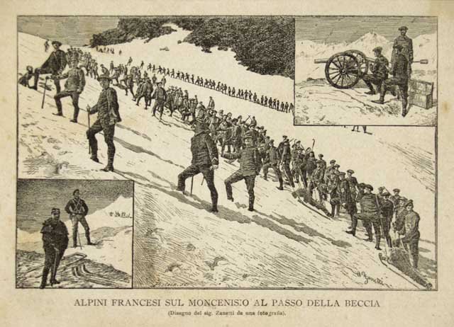 Alpini francesi sul Moncenisio al Passo della Beccia