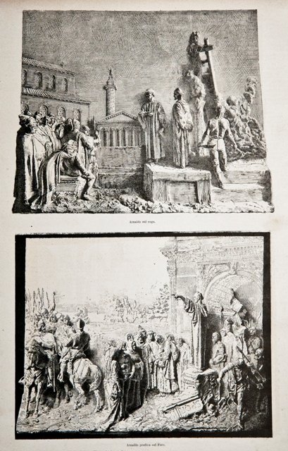 Altorilievi in bronzo del monumento ad Arnaldo da Brescia (senza …