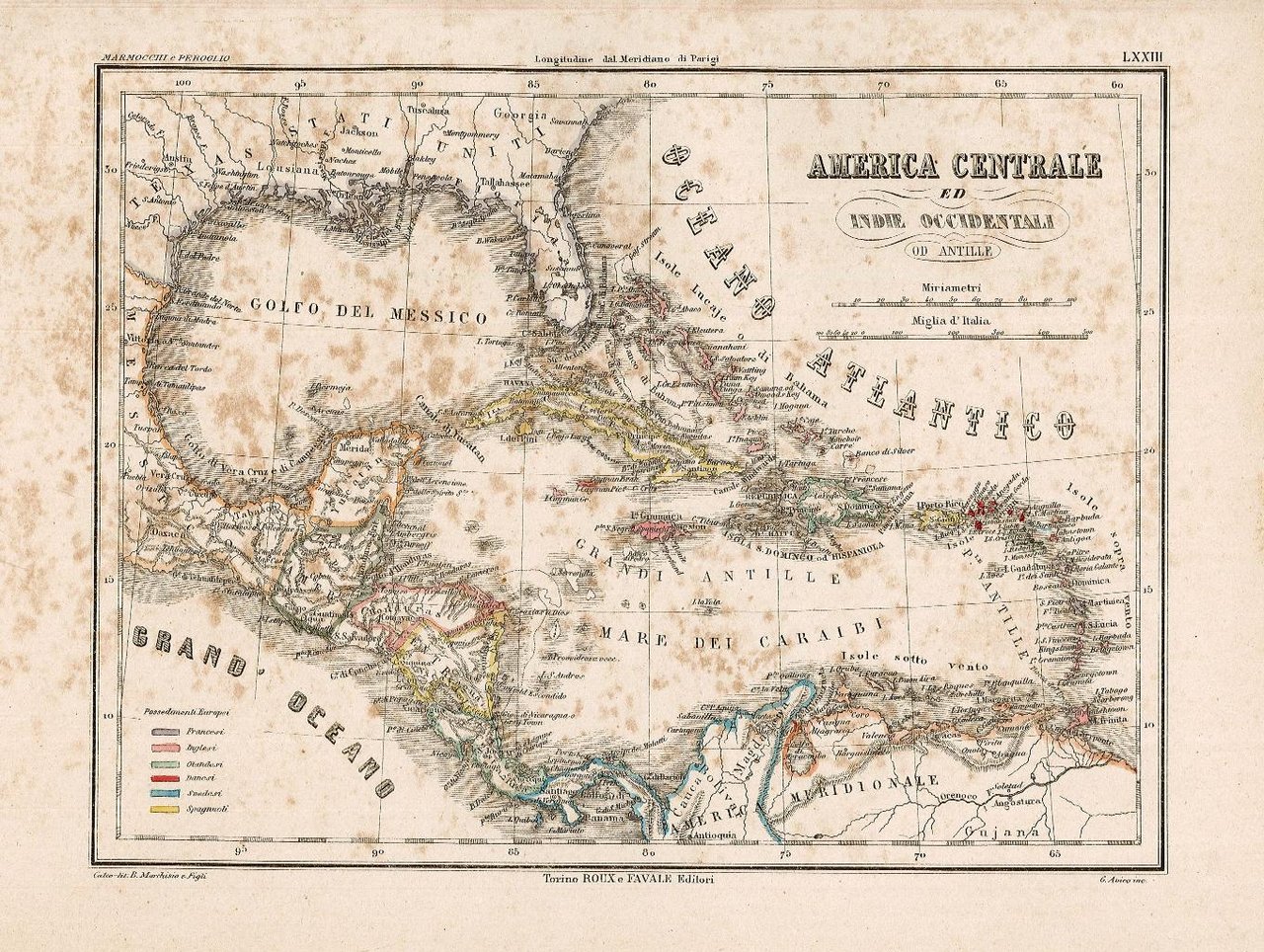 America Centrale ed indie Occidentali
