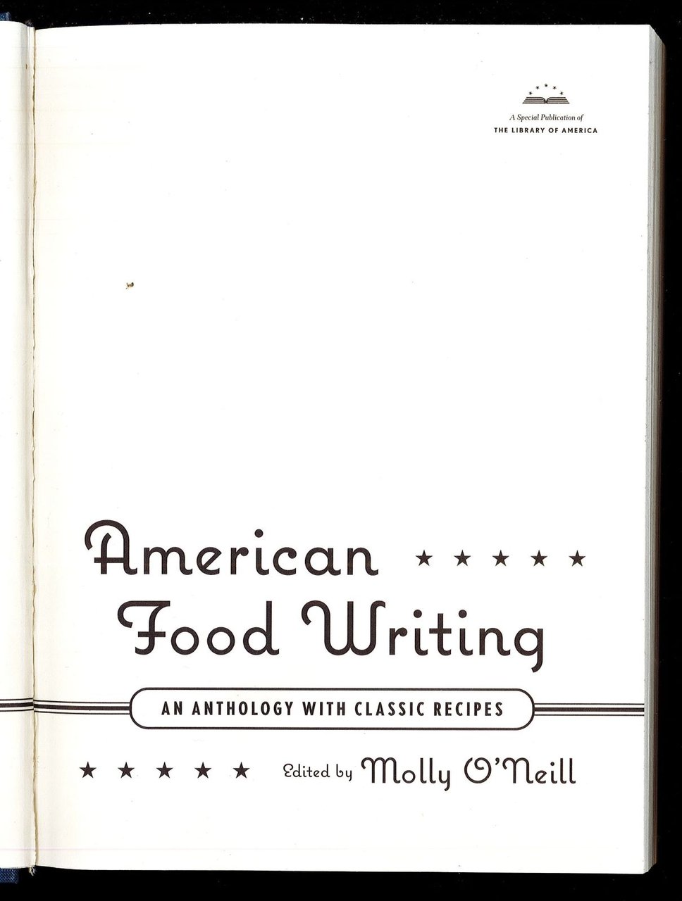 American Food Writing: An Anthology with Classic Recipes | Immagine principale