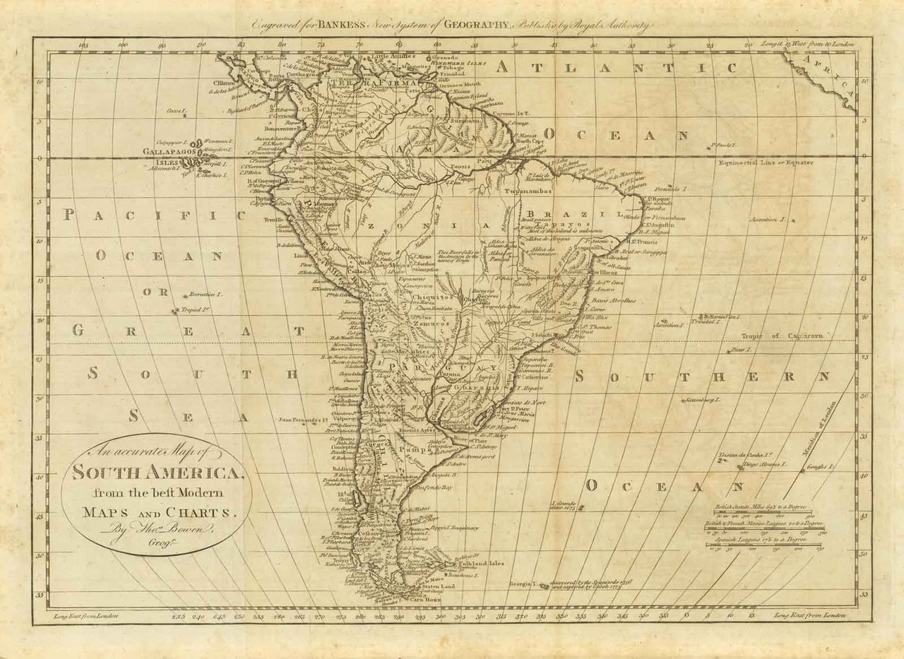 An Accurate Map of South America from the best modern …