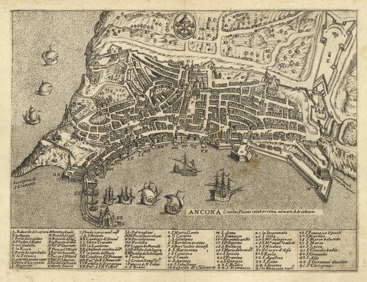 Ancona Civitas Piceni celeberrima ad mare Adriaticum