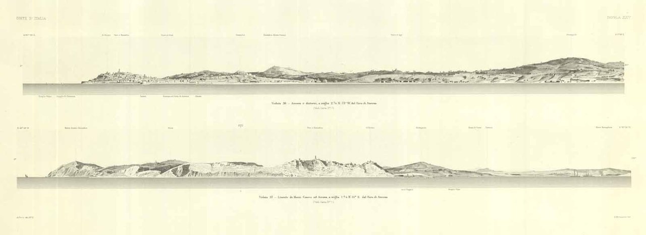Ancona e dintorni . / Litorale dal Monte Conero ad … | Immagine principale