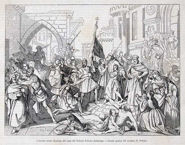 Ancona resiste vittoriosa alle armi del tedesco Federico Barbarossa