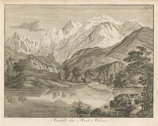 Ansicht des Mont Blanc