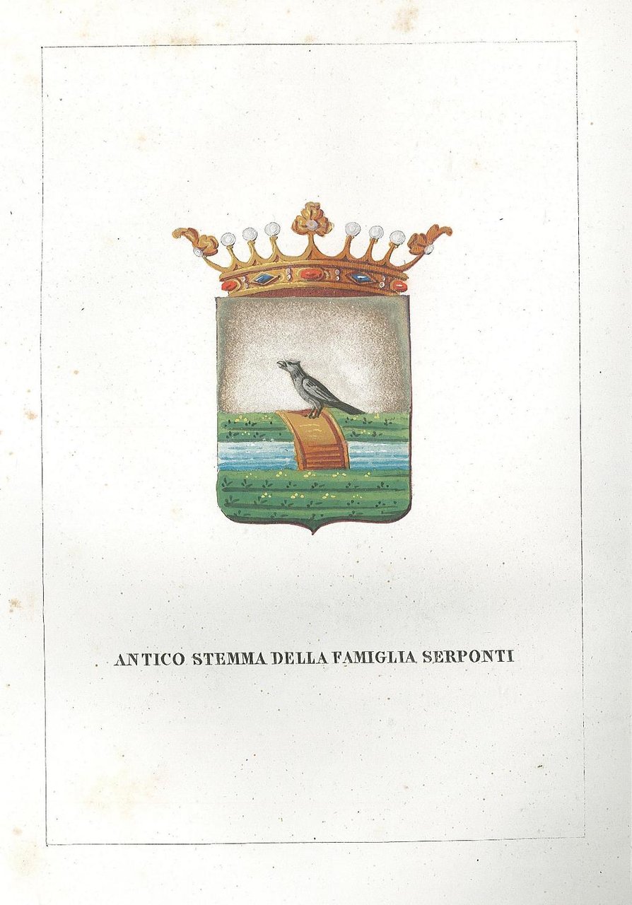 Antico stemma della famiglia Serponti