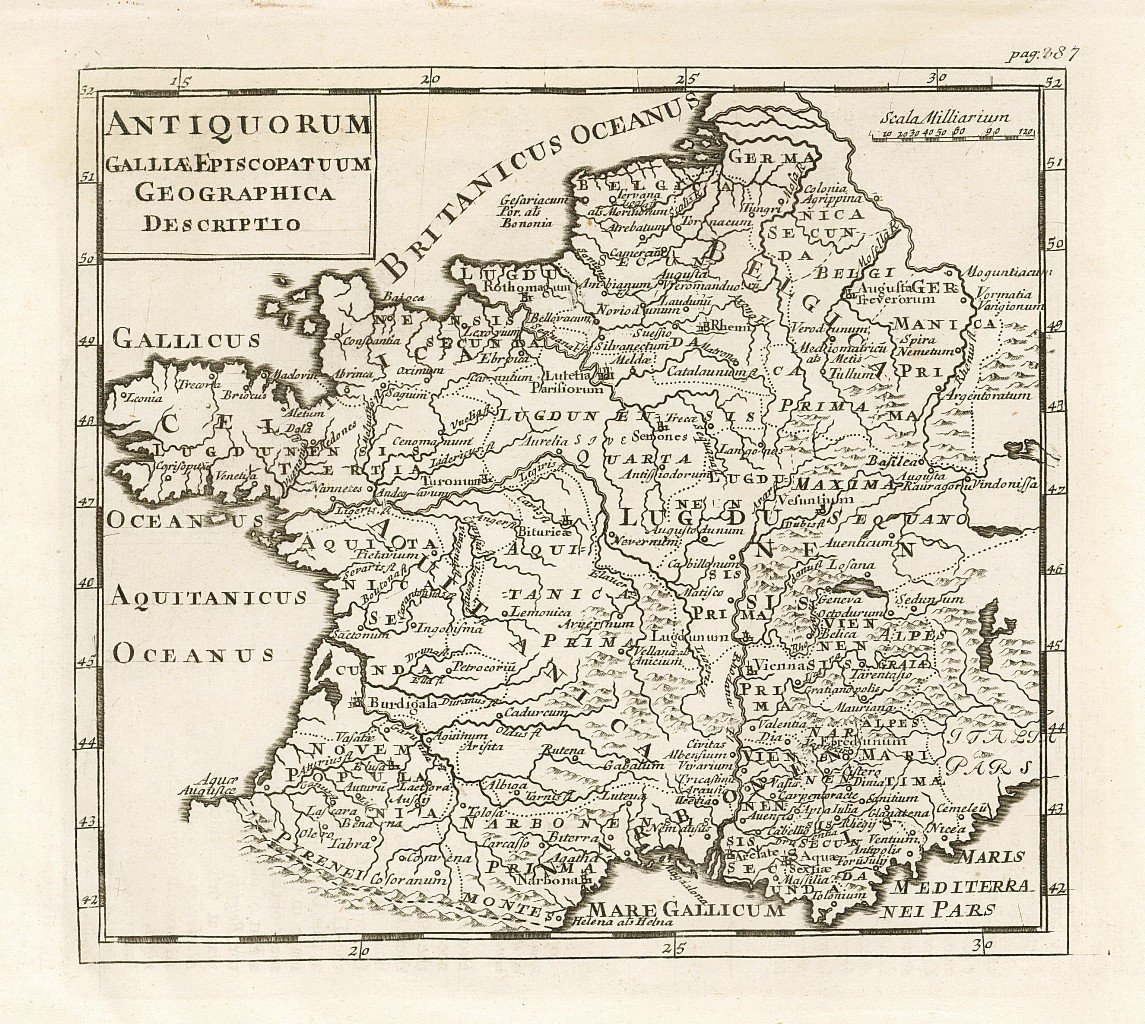 antiquorum galliae eliscopatuum geographica descriptio