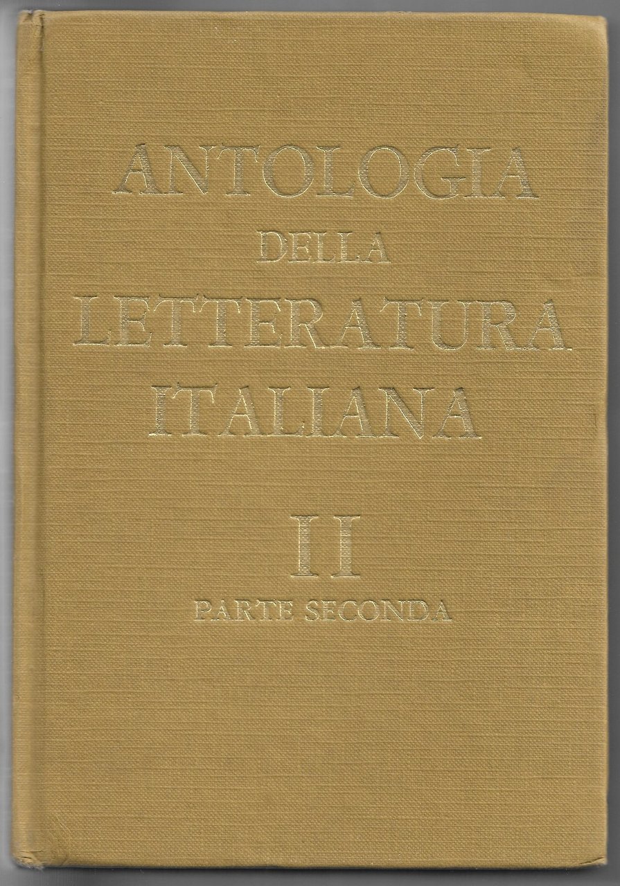 Antologia della letteratura italiana - Per le scuole superiori con …