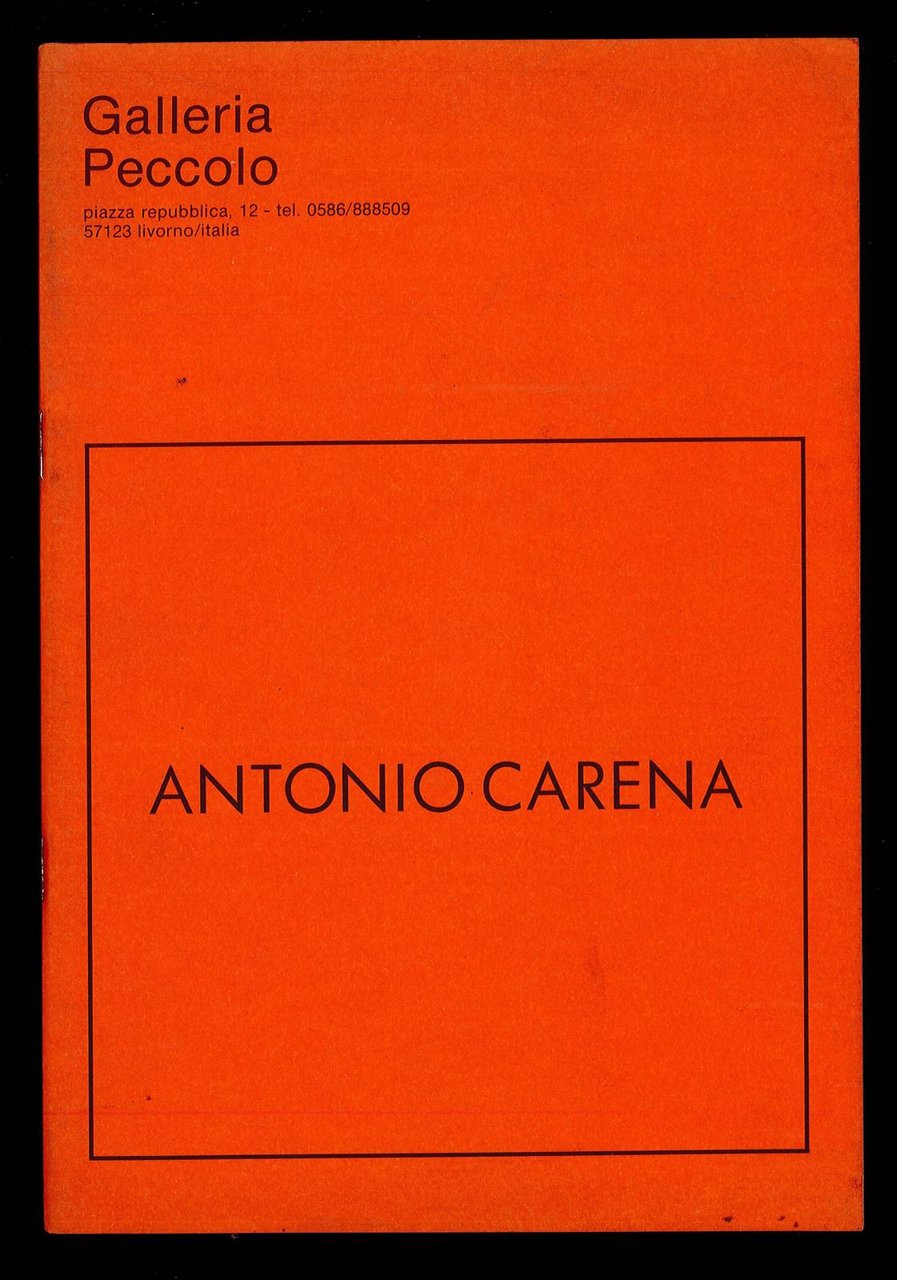 Antonio Carena, mostra n. 155 | Immagine principale