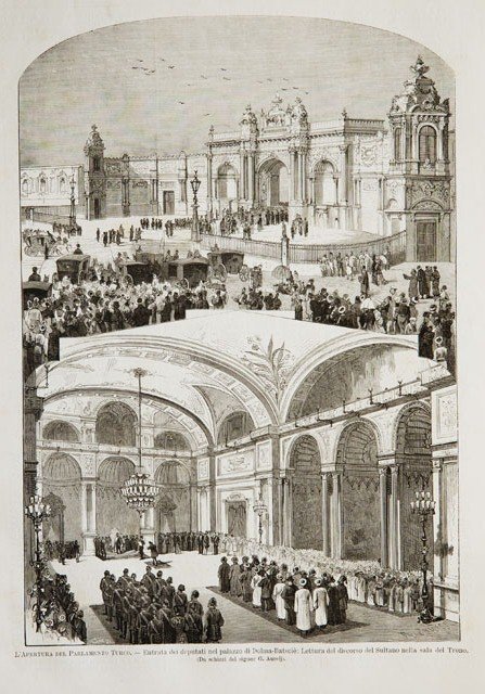 Apertura del Parlamento Turco.- Entrata dei deputati nel palazzo di …