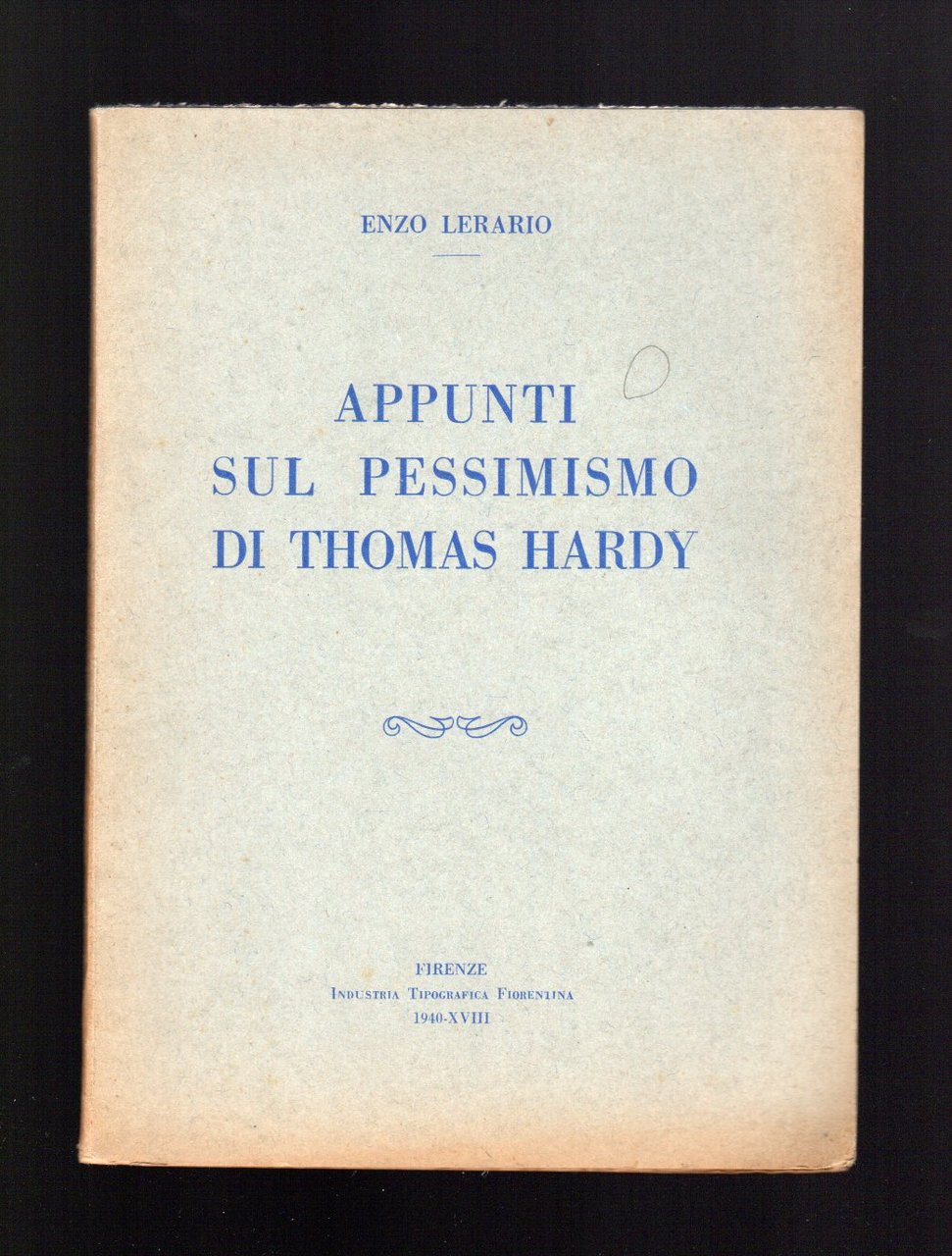 Appunti sul pessimismo di Thomas Hardy
