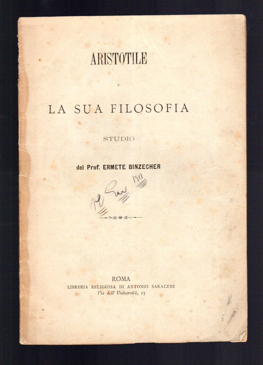 Aristotile. La sua filosofia