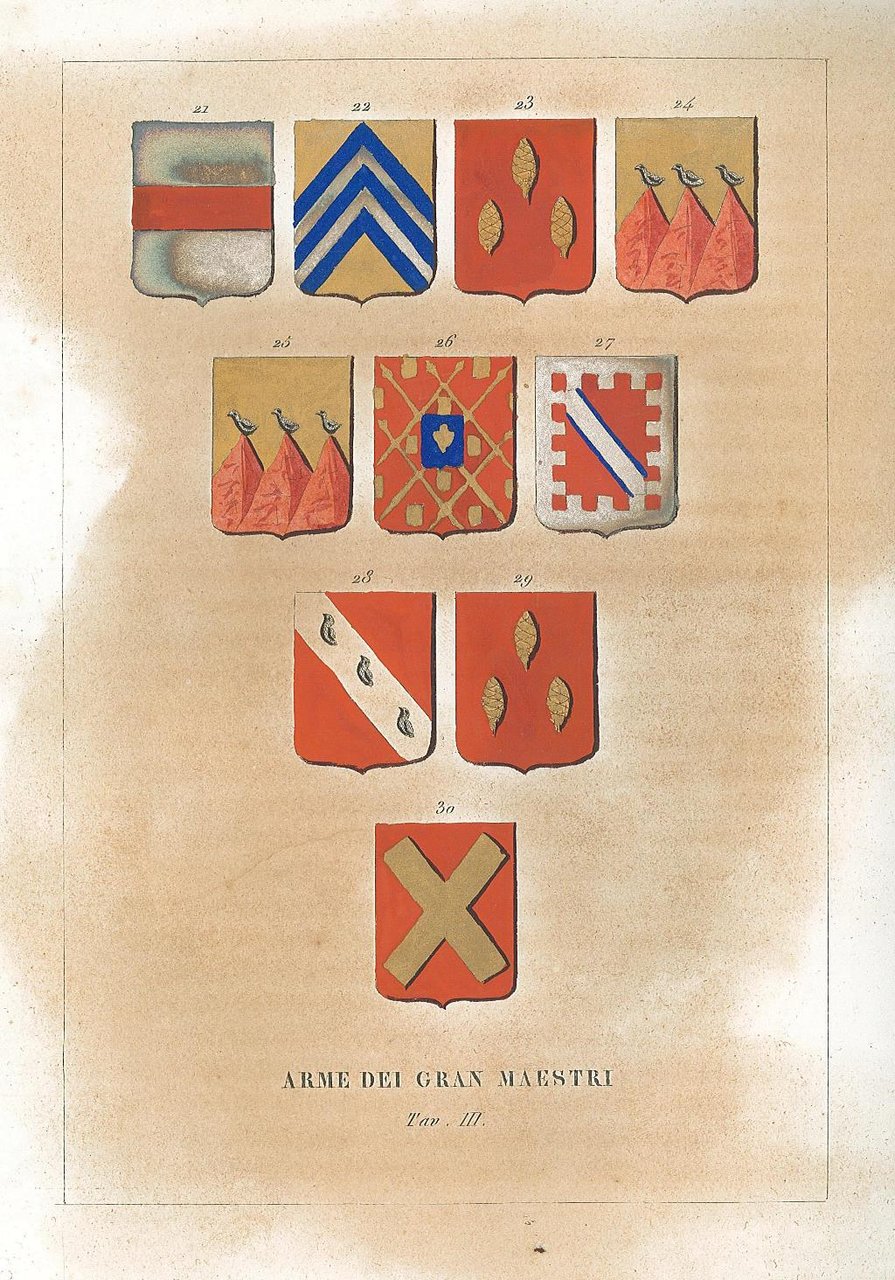 Arme dei gran maestri. Tav. III