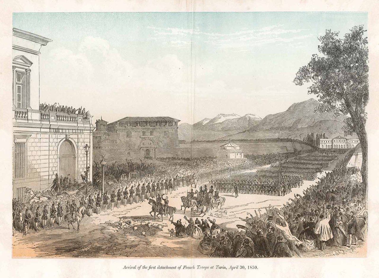 Arrival of the first detachment of french troops at Turin, …
