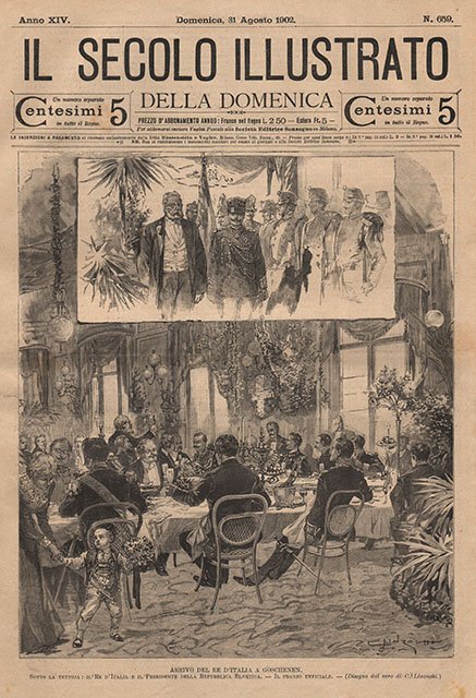 Arrivo del Re d’Italia a Goschenen