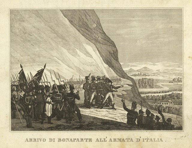 Arrivo di Bonatarte all'armata d'Italia