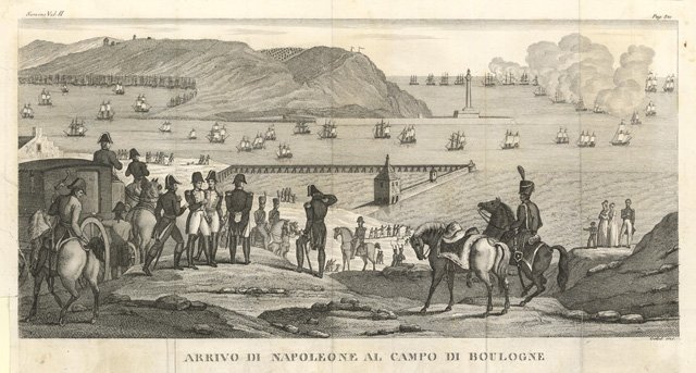 Arrivo di Napoleone al campo di Boulogne