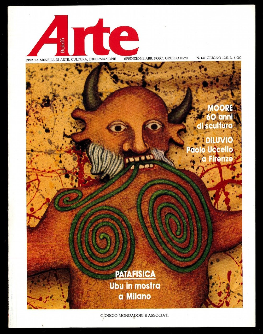 Arte Rivista mensile di Arte, Cultura, Informazione n.131 giugno 1983 | Immagine principale