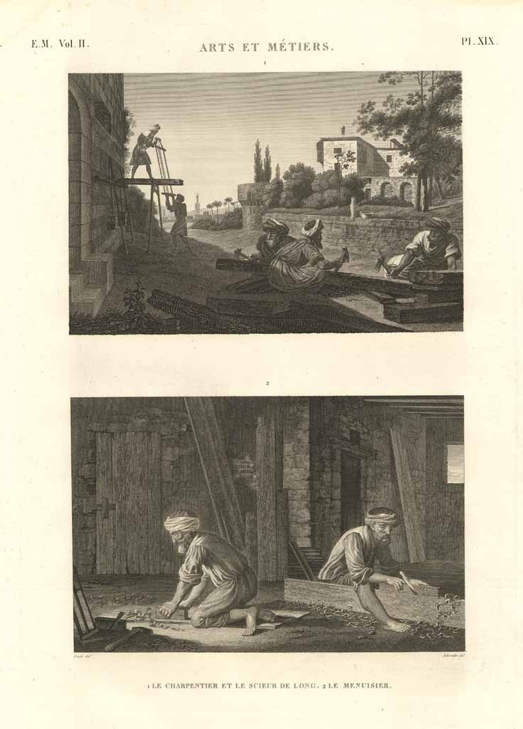 Arts et métiers - Le charpentier et le scieur de …