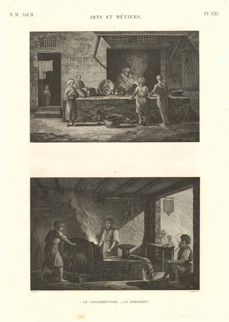 Arts et métiers - Le chaudronnier - Le forgeron