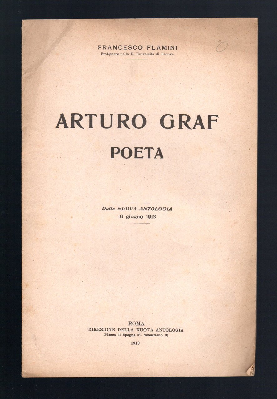 Arturo Graf poeta