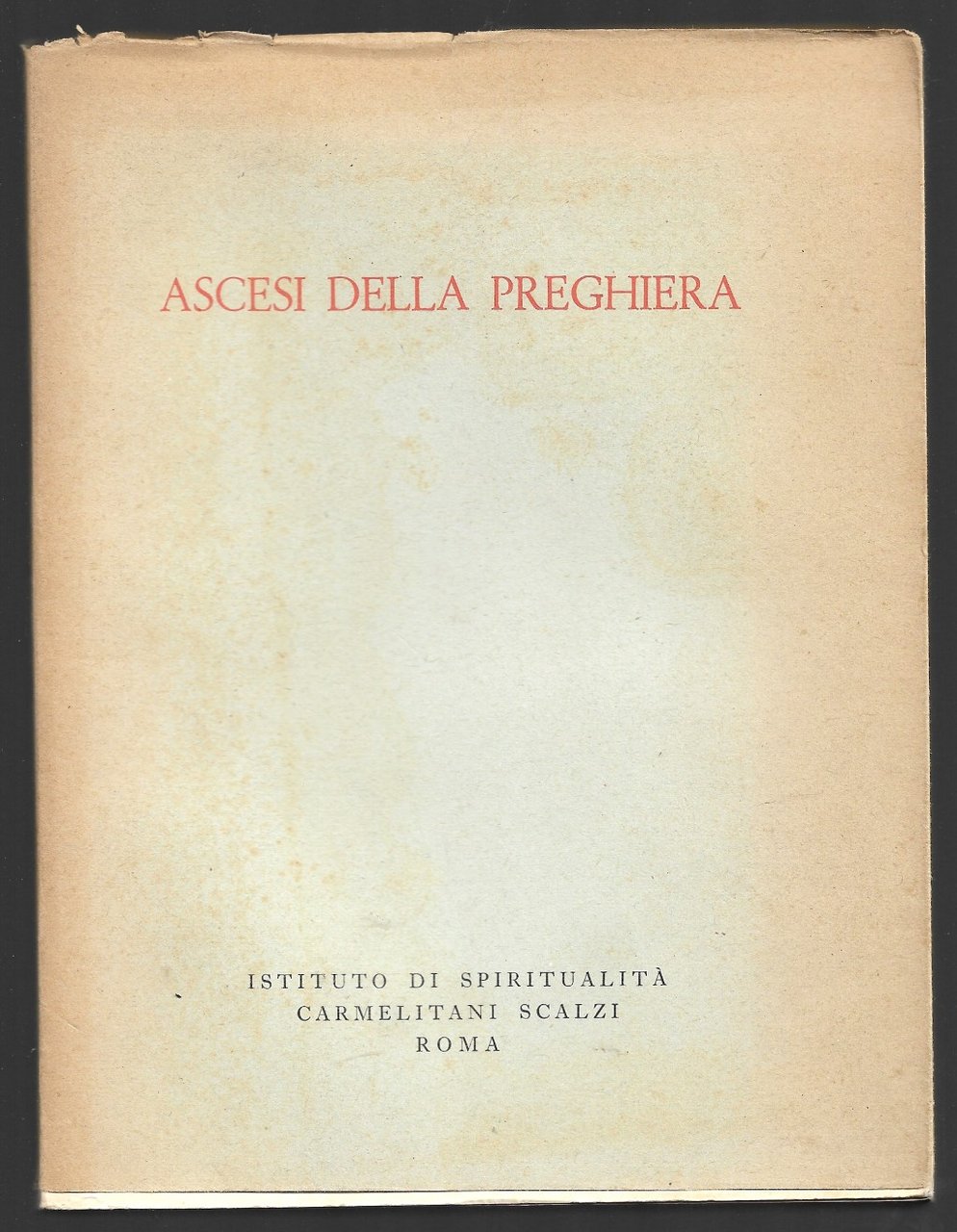 Ascesi della preghiera