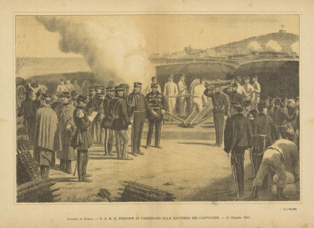 Assedio di Gaeta - S.A.R. il Principe di Carignano alla …