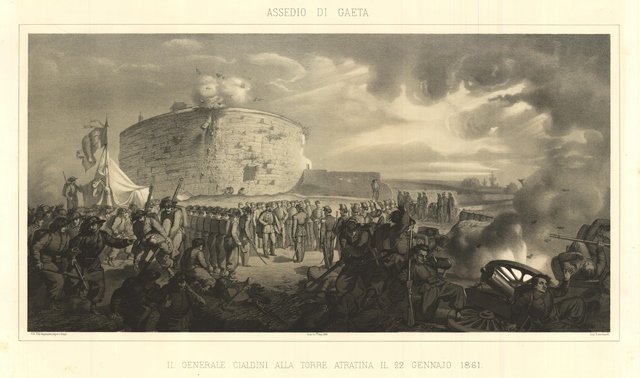 Assedio di Gaeta. Il Generale Cialdini alla Torre Atratina il …