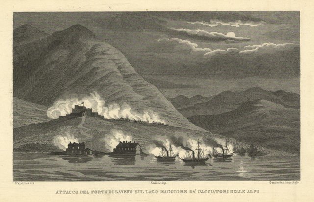 Attacco del forte di Laveno sul Lago Maggiore dà Cacciatori … | Immagine principale