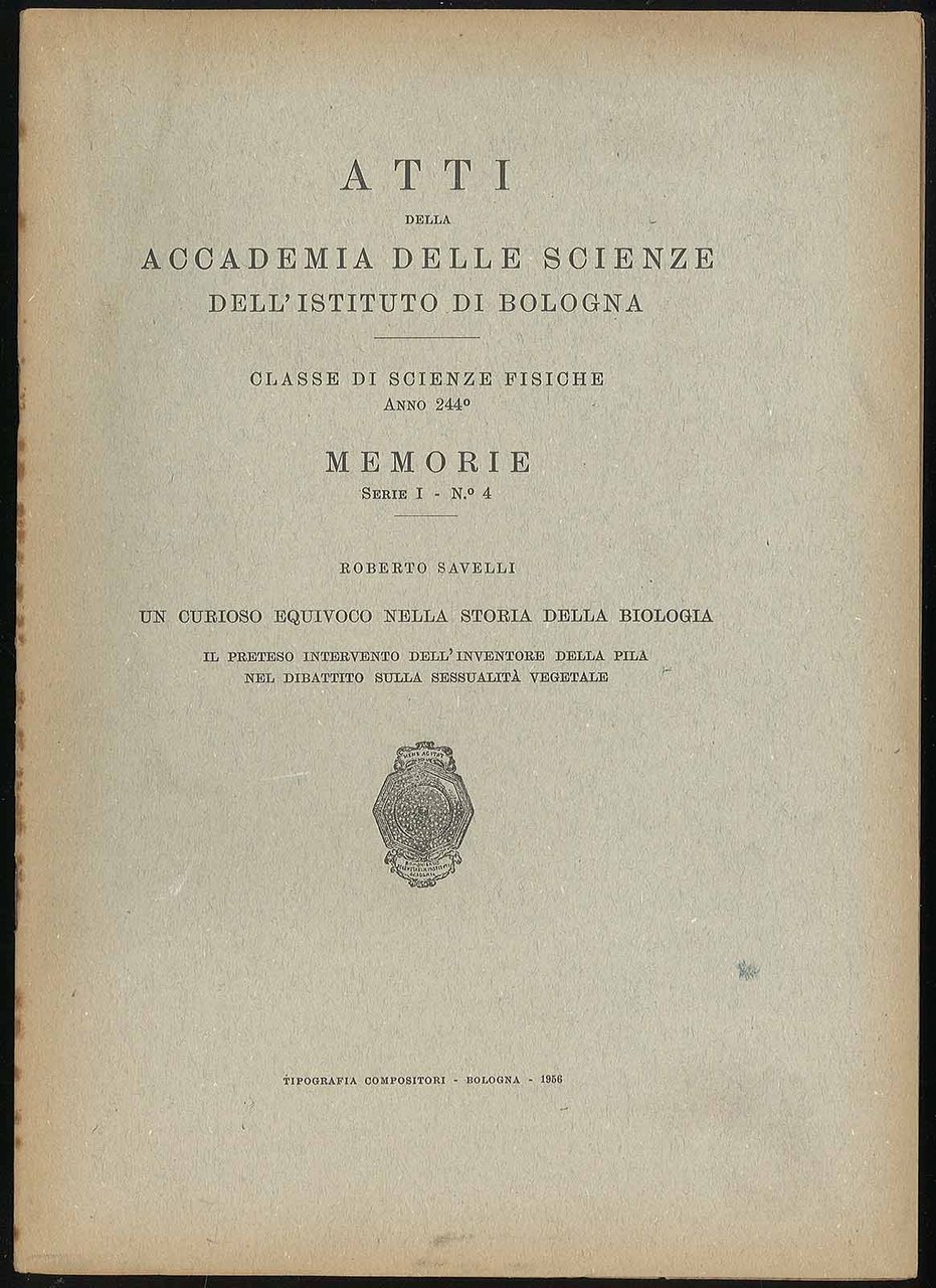 Atti della Accademia delle scienze dall'Istituto di Bologna - Memorie …