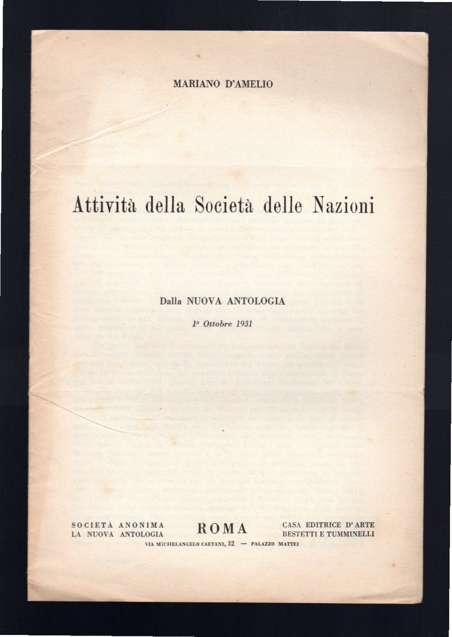 Attività della Società delle Nazioni