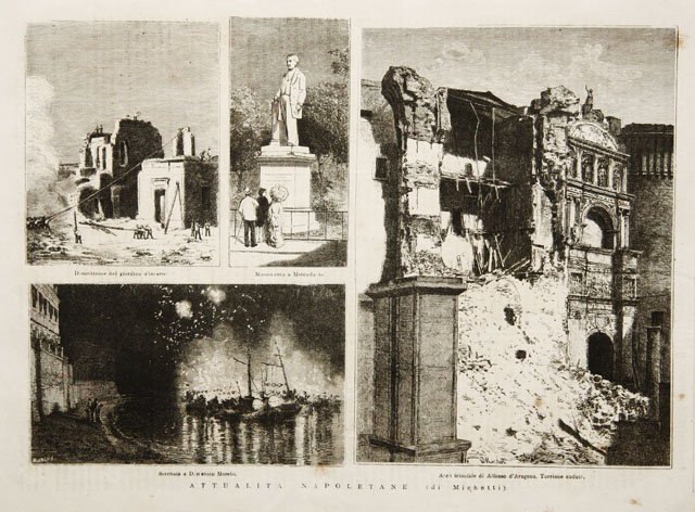 Attualità napoletane / Demolizione del giardino d’inverno.- Monumento a Mercadante.- …